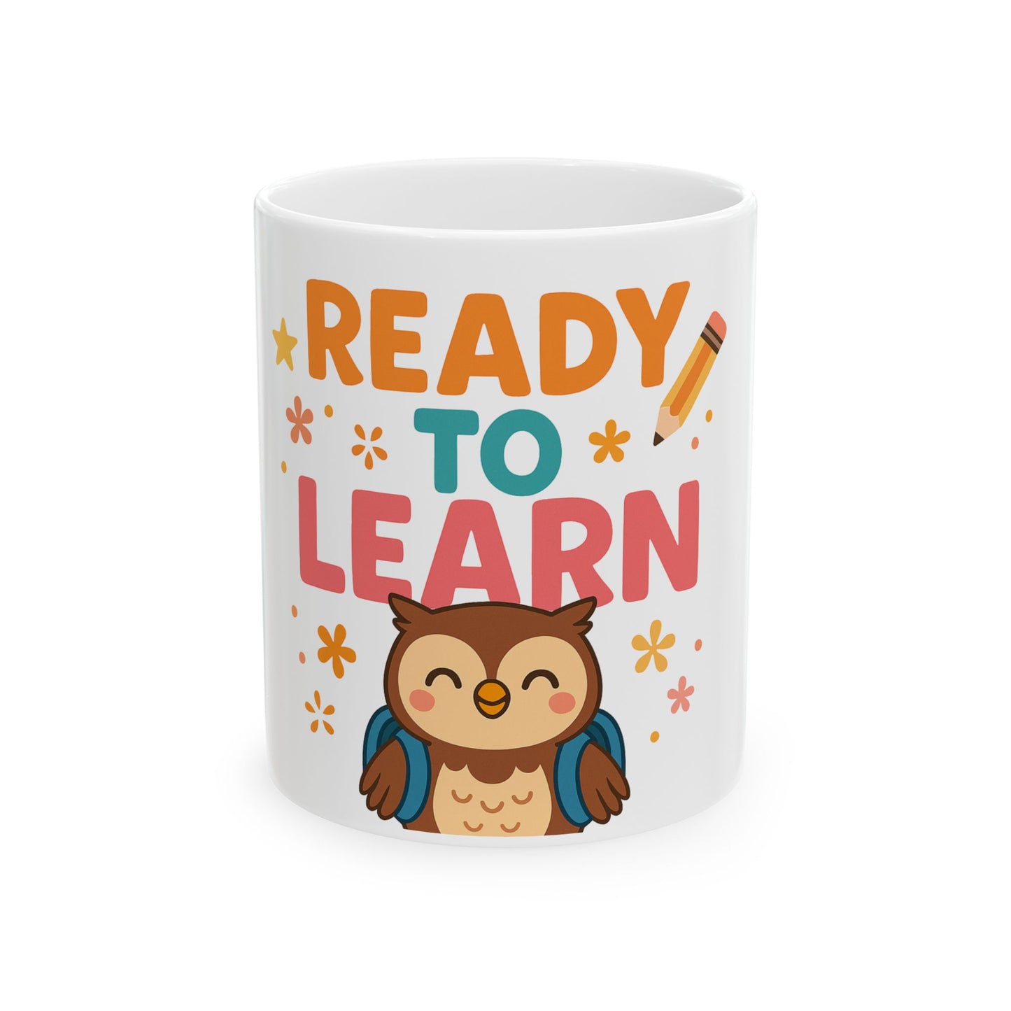 Owl Ceramic Mug, (11oz, 15oz)
