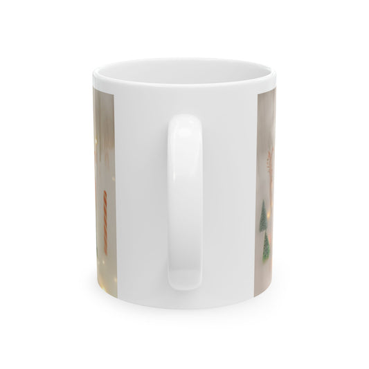 Christmas Cat Ceramic Mug - Fun Holiday Gift, Cute Coffee Cup, Pet Lover's Drinkware, Festive Tea Mug, Merry Christmas Gift