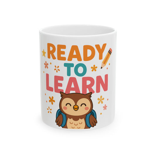 Owl Ceramic Mug, (11oz, 15oz)