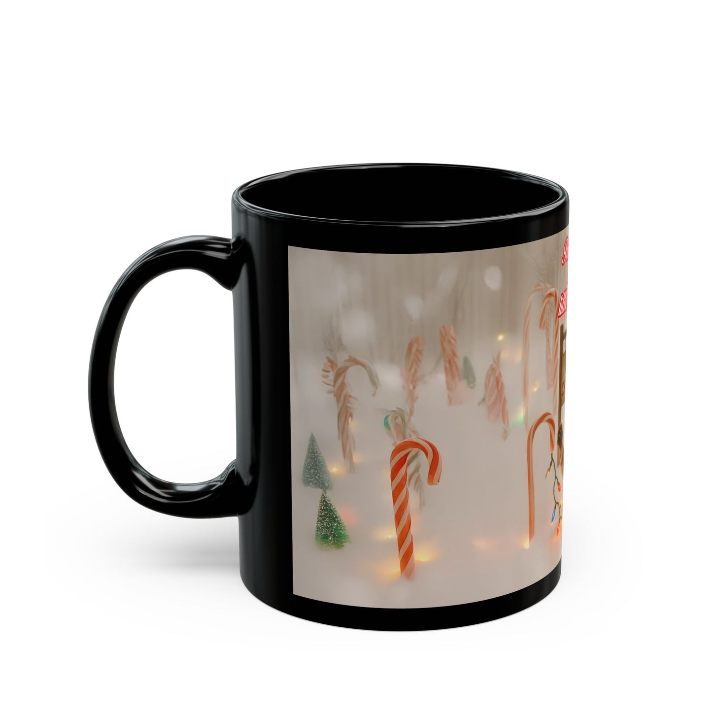 Mug Black Christmas Kitty (11oz, 15oz)